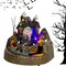 Animated Halloween Train Village Set with Ghosts - LED Lights (Multicolor)